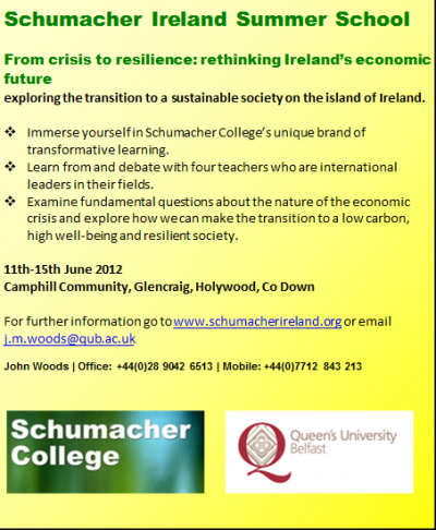 Schumacher Ireland Summer School Schumacher Ireland Summer School